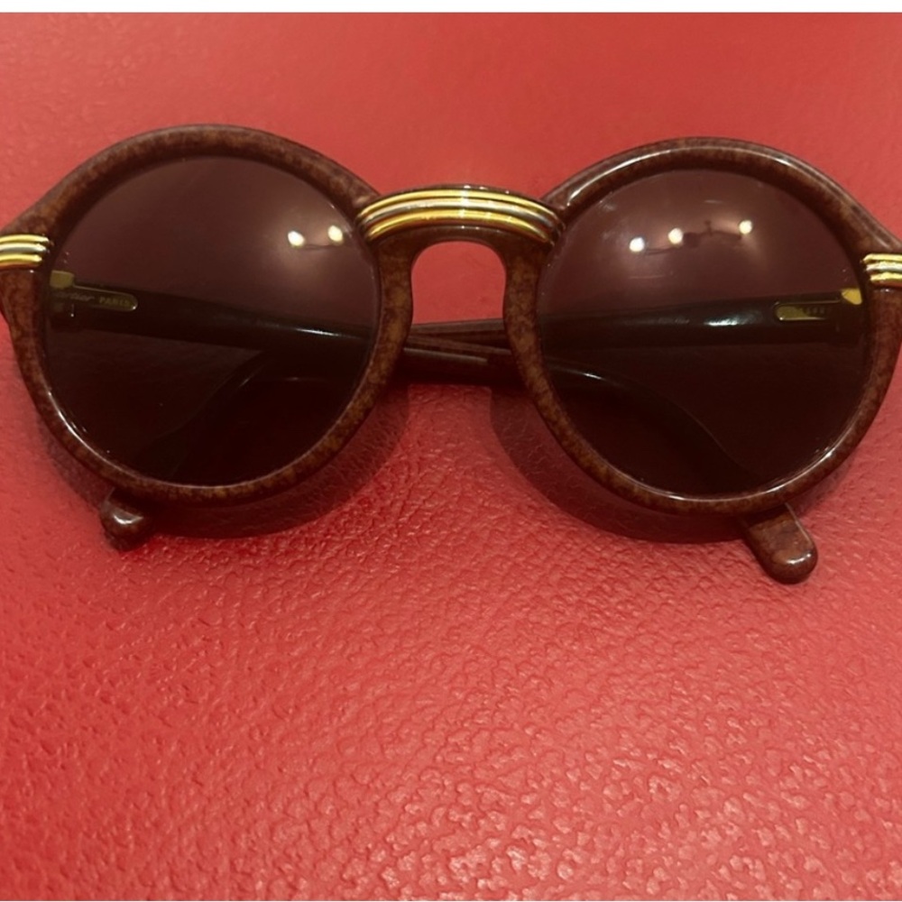 Vintage 1991 18k Gold Cartier Cabriolet Sunglasses - 140mm